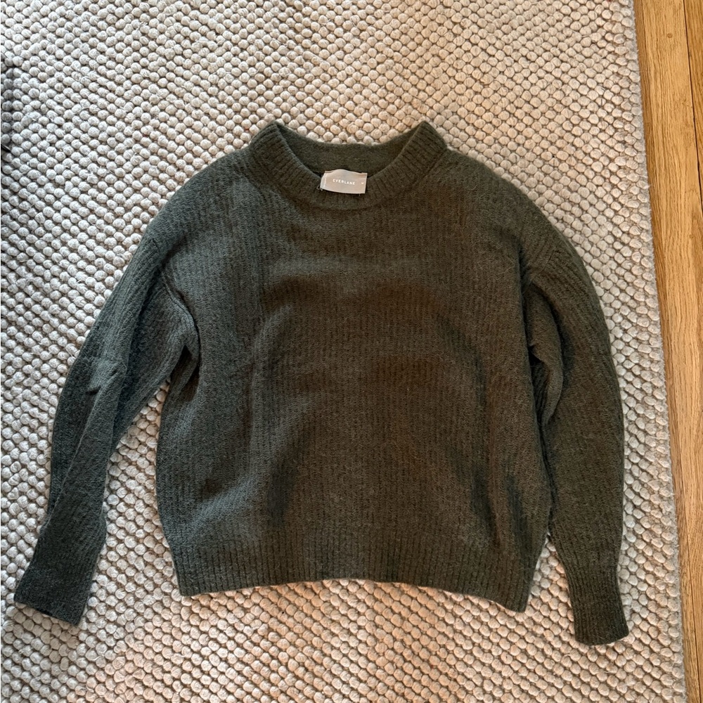 Everlane Dark Green Women's Turtleneck Sweater